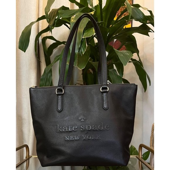 kate spade Handbags - AUTHENTIC KATE SPADE BLACK SIGNATURE TOTE